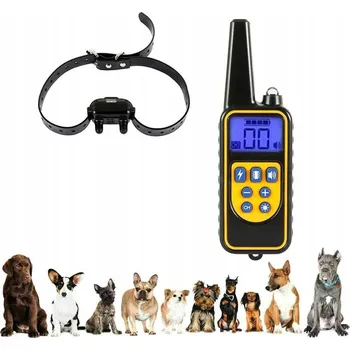 Obojek pro psa Elektrický výcvikový obojek pro psy 800m s dálkovým ovládáním pro malé i velké psy
