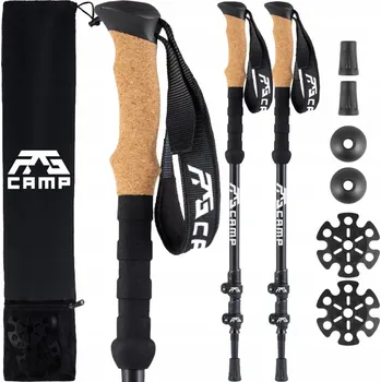 Trekingová hůl Trekingové hole RG Camp PRO 3K Carbon, lehké, pohodlné, robustní, 63-135 cm