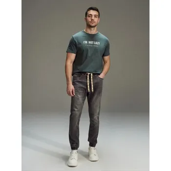 Pánské džíny Sinsay - Kalhoty Jogger slim fit - šedá - 482FB-90J - 482FB-90J-38