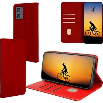 Pouzdro na mobilní telefon Flipové pouzdro Bama pro Motorola Edge 50 Fusion, červené