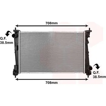Chladič motoru Chladič, chlazení motoru VAN WEZEL 17012724