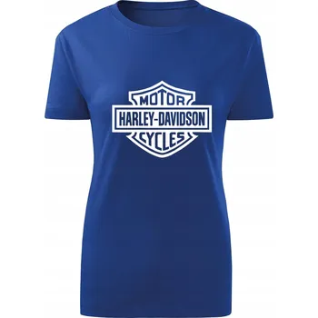 Dámské tričko Tričko Dámské tričko D489 HARLEY DAVIDSON MOTOR modré vel XXL