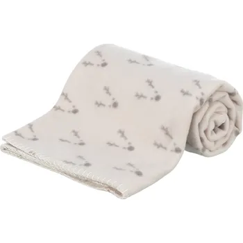 Pelíšek pro psa Trixie Xmas vánoční fleecová deka NATALYA, 100 x 70 cm, vínová/světlemodrá/šedá