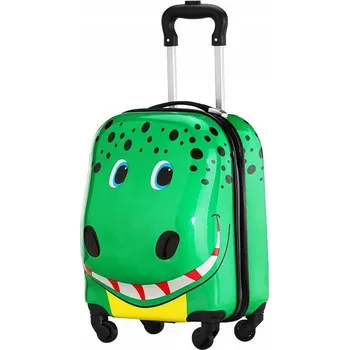 Cestovní kufr pro děti, příruční zavazadlo na kolečkách - krokodýl, vysoká kvalita