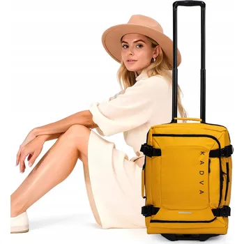 Cestovní kufr na kolečkách KADVA Lazio 44l PŘÍRUČNÍ ZAVAZADLO MĚKKÝ STŘEDNÍ