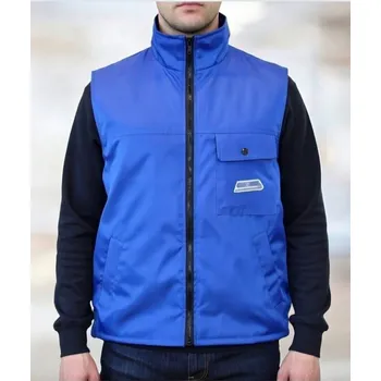 Pánská vesta LEHKÁ ZATEPLENÁ VESTA NA ZIP S POTISKEM vel. M