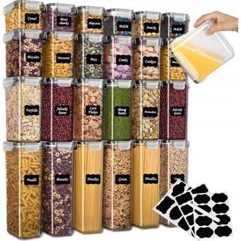 Dóza na potraviny Nádoby na uskladnění potravin sada dóz na potraviny 24 kusů