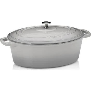 pekáč KELA Pekáč litinový s poklicí CALIDO 35x26 cm šedá KL-12608