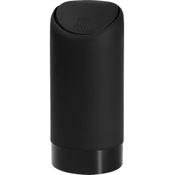 Odpadkový koš Odpadkový koš Silikonový odpadkový koš do auta, držák do nápojového otvoru, černý