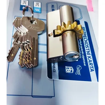 Vložka do dveří Vložka Star 80S ozubené kolečko 12 zubů | Dveře a&nbsp;dveřní příslušenství Cylindrické vložky Oboustranné S ozubeným kolečkem 12 zubů