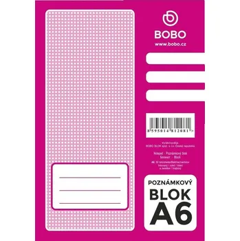 Poznámkový blok A6, linka, 50 listů