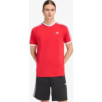 Pánské tričko Tričko adidas 3-STRIPES T-Shirt Better Scarlet M