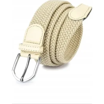 Opasek Pásek ke kalhotám Rovicky béžový elastický s klasickou sponou