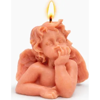 Svíčka Vonná svíčka Anděl | 28 g | Svíčkománie3D | Barva: Růžová