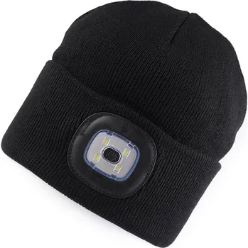 Čepice Čepice s LED světlem unisex, střední, 1 černá