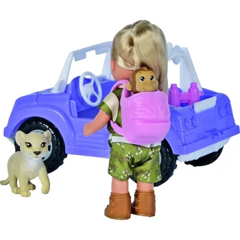 Panenka Bábika Evička Safari s autom