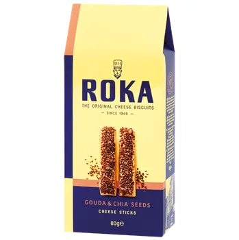 Roka Sýrové sušenky s chia semínky 80g