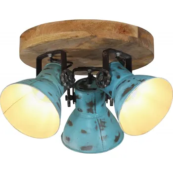 vidaXL Stropní svítidlo 25 W modrá patina 35 x 35 x 25 cm E27