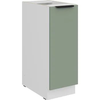 Kuchyňská skříňka Výsuvná skříňka LUNARA - šířka 30 cm, zelená / bílá