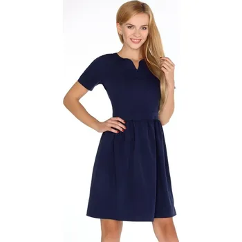 Dámské šaty Šaty s malým výstřihem Marelna Barva: Tmavě Modrá, Velikost: XL
