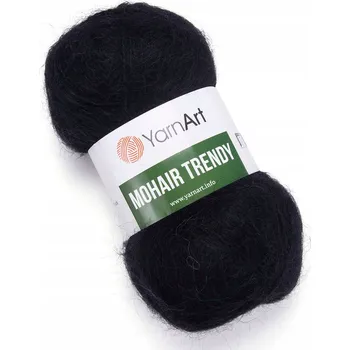 Příze Příze MOHAIR TRENDY YarnArt barva černá 102