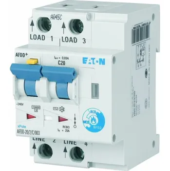 Proudový chránič EATON Chránič 20B/2/0,03-A AFDD 187219