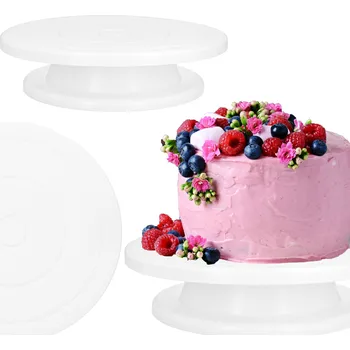 Patrový podnos na zákusky otočná na dort, otočný talíř pro zdobení, 27,5 cm