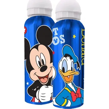 Hliníková láhev Disney Mickey a Donald s víčkem 500 ml