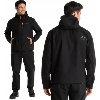 Pánská větrovka Pánská nepromokavá bunda KADVA Forest černá M VODĚODOLNÁ PRODYŠNÁ