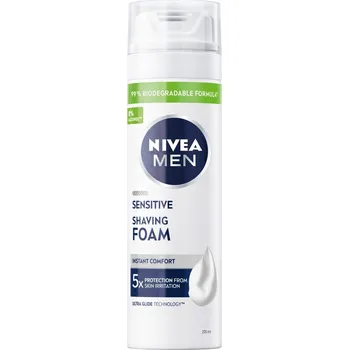 Nivea Men Sensitive Pěna na holení pro citlivou pleť zklidňující 200 ml