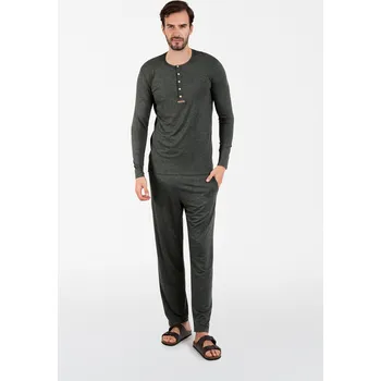 Amigo pánské pyžamo s dlouhým rukávem a dlouhými kalhotami, velikost L