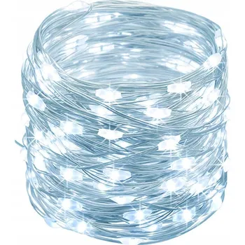 Vánoční dekorace VÁNOČNÍ SVĚTÝLKA DRÁTKY NA STROMEČEK 20 LED STUDENÉ BÍLÉ