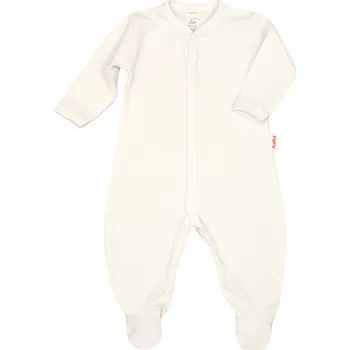 Kojenecký overall OVERAL Dětské dupačky z ORGANICKÉ BAVLNY s certifikátem GOTS, BÍLÉ, velikost 80 KLEKLE