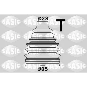 Hřídel nápravy Sada měchů, hnací hřídel SASIC 1906130