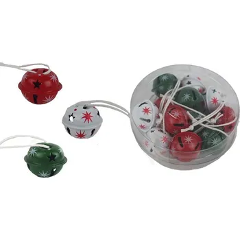 Vánoce Rolnička k zavěšení, 12 ks K3811