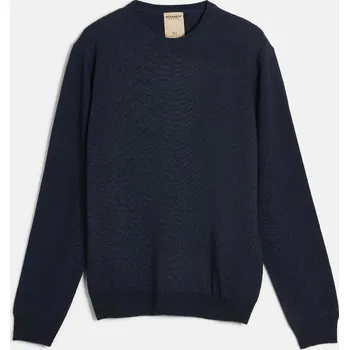 Pánský svetr SVETR WOOLRICH GD KNITTED CREWNECK MELTON BLUE