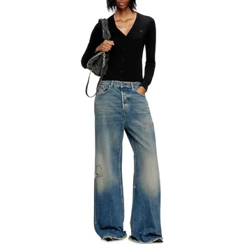 Dámské oblečení DŽÍNY DIESEL 1996 D-SIRE TROUSERS BLUE