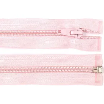 Zip Spirálový zip No 5 délka 60 cm bundový POL, malé, 133 růžová světlá