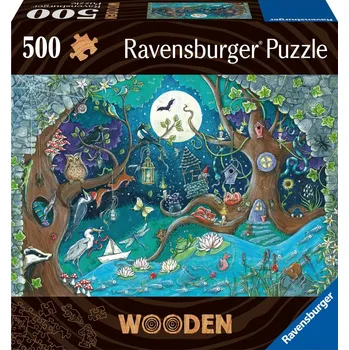 Puzzle Drevené puzzle Kúzelný les 500 dielikov