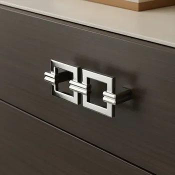 Nábytkové kování Giusti Úchytka ORION DUO / Lesklý chrom 64 mm