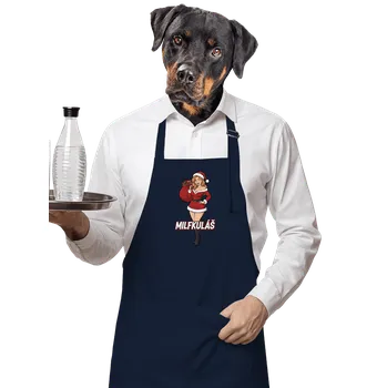 Kuchyňská zástěra Bastard Milfkuláš zástěra Navy