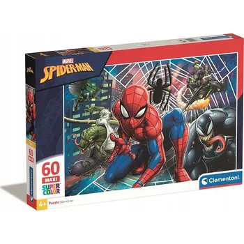 Puzzle Puzzle Clementoni 60 dílků Puzzle 60 Maxi SuperColor Spider-Man