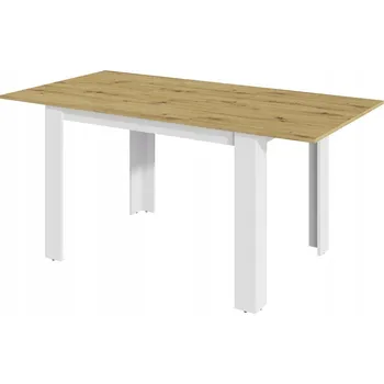 Jídelní stůl Obdélníkový rozkládací stůl Matkam 120 x 80 x 75 cm bílý