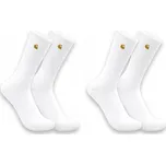 Carhartt Ponožky Midweight Crew bílé, velikost 46-49