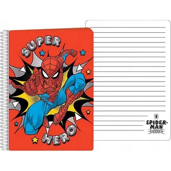 Sešit Spirálový zápisník Spiderman Hero, sešit A5