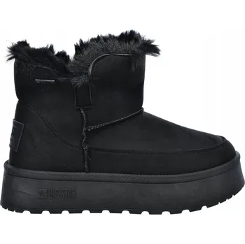 Dámská zimní obuv Dámské sněhule mukluki Big Star SS274116 černé TEX s kožíškem vel. 37