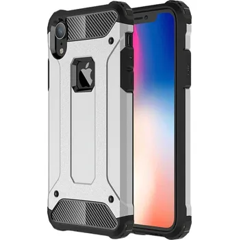 Pouzdro na mobilní telefon Zadní Kryt Pskom pro Apple iPhone XR stříbrný