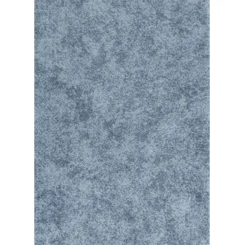 Koberec Breno Metrážový koberec SERENADE 74 (Ultratex) ocelově modrý melír s leskem, šíře 400 cm, Modrá