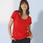 Blancheporte Tričko s kulatým výstřihem a krátkými rukávy červená 56