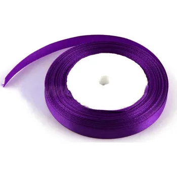 Stuha Stuha satén fialová 1cmx23 m